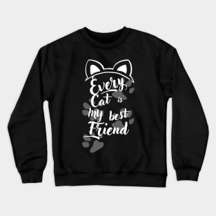 love nice cat Crewneck Sweatshirt